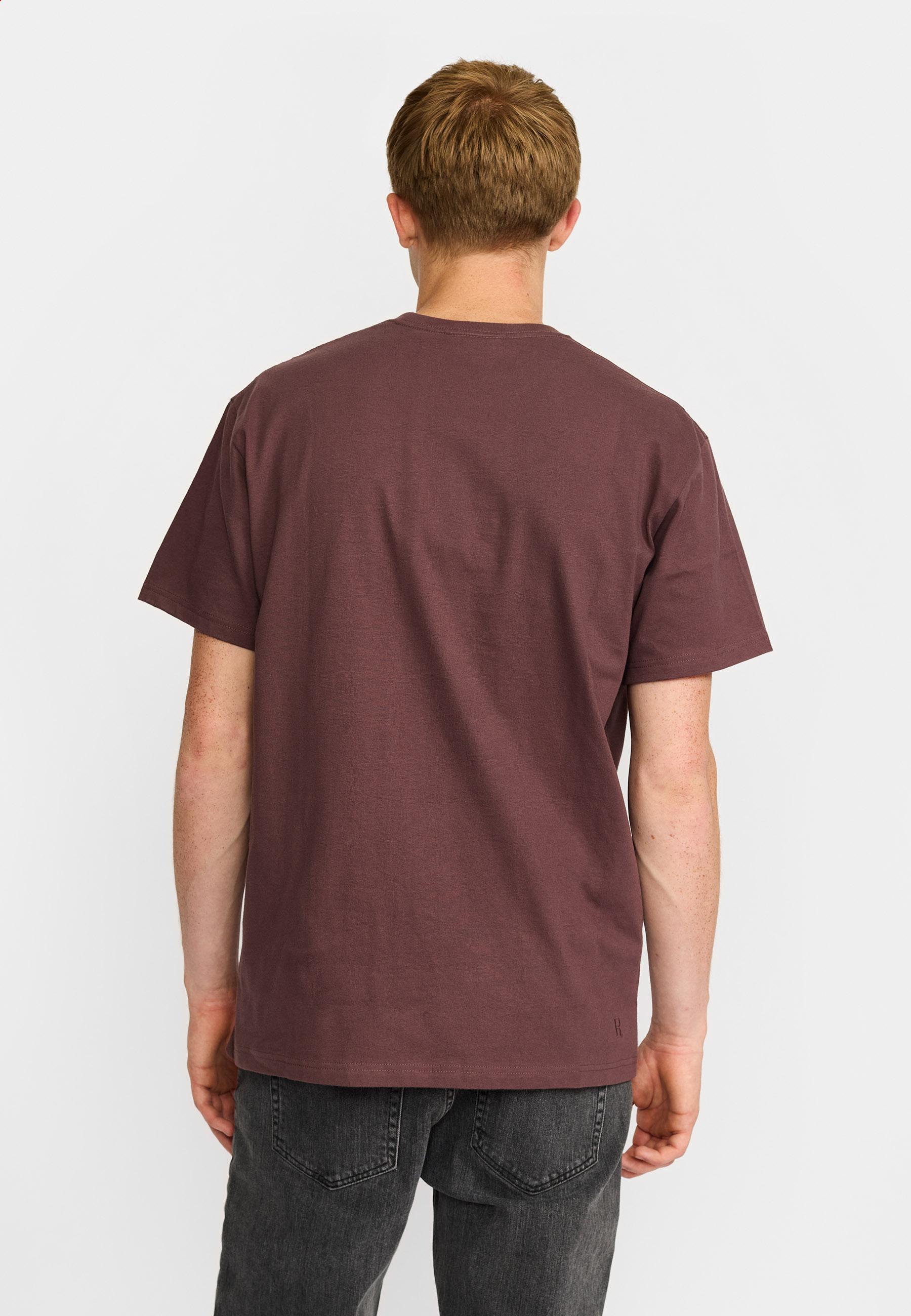 Revolution Dustpurple Loose T-Shirt Herren kastanienbraun 
